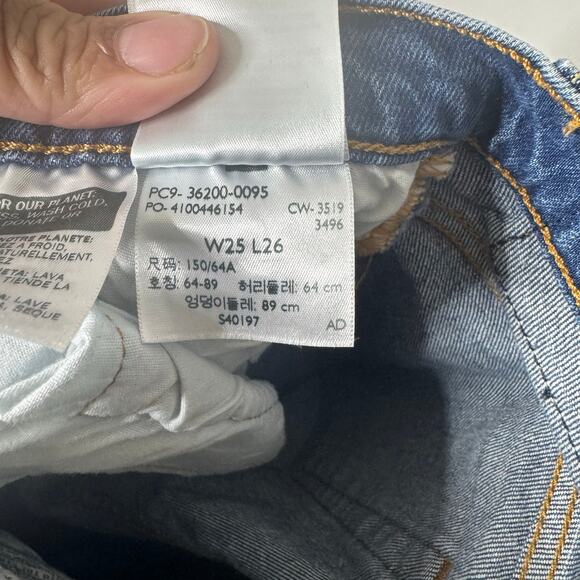 Levi’s Premium 501 Women’s Jeans‎ Size 25 Button Fly Straight Leg High Rise Blue - Picture 11 of 12